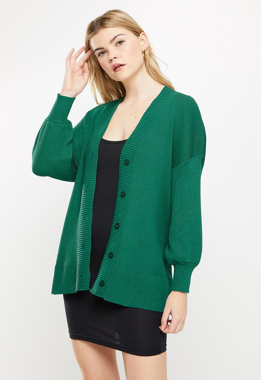Supré  - Yuki rib knit cardigan - bottle green