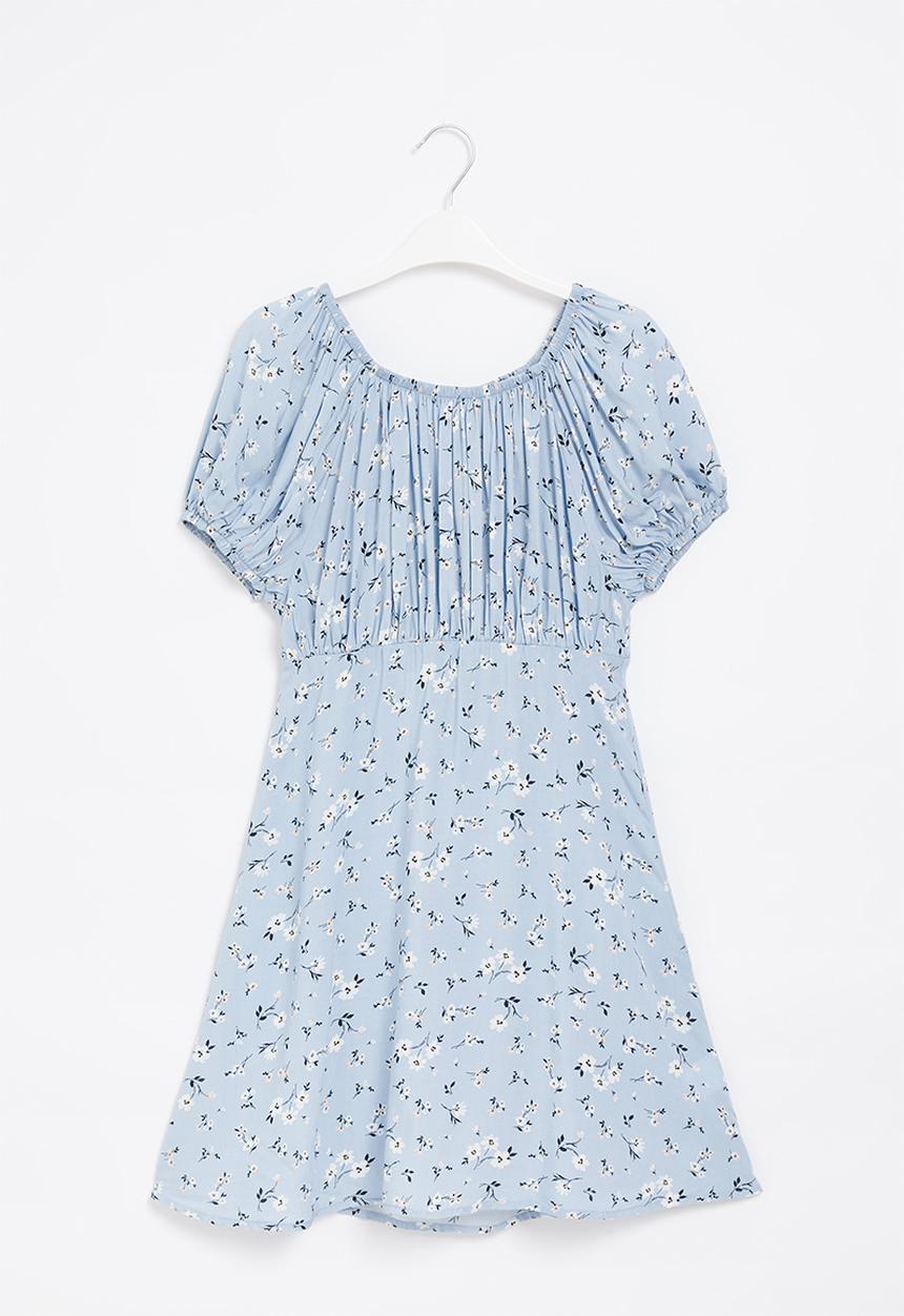 Superbalist - Puff sleeve dress - blue