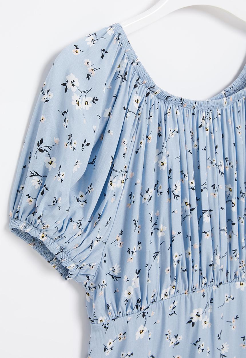 Superbalist - Puff sleeve dress - blue