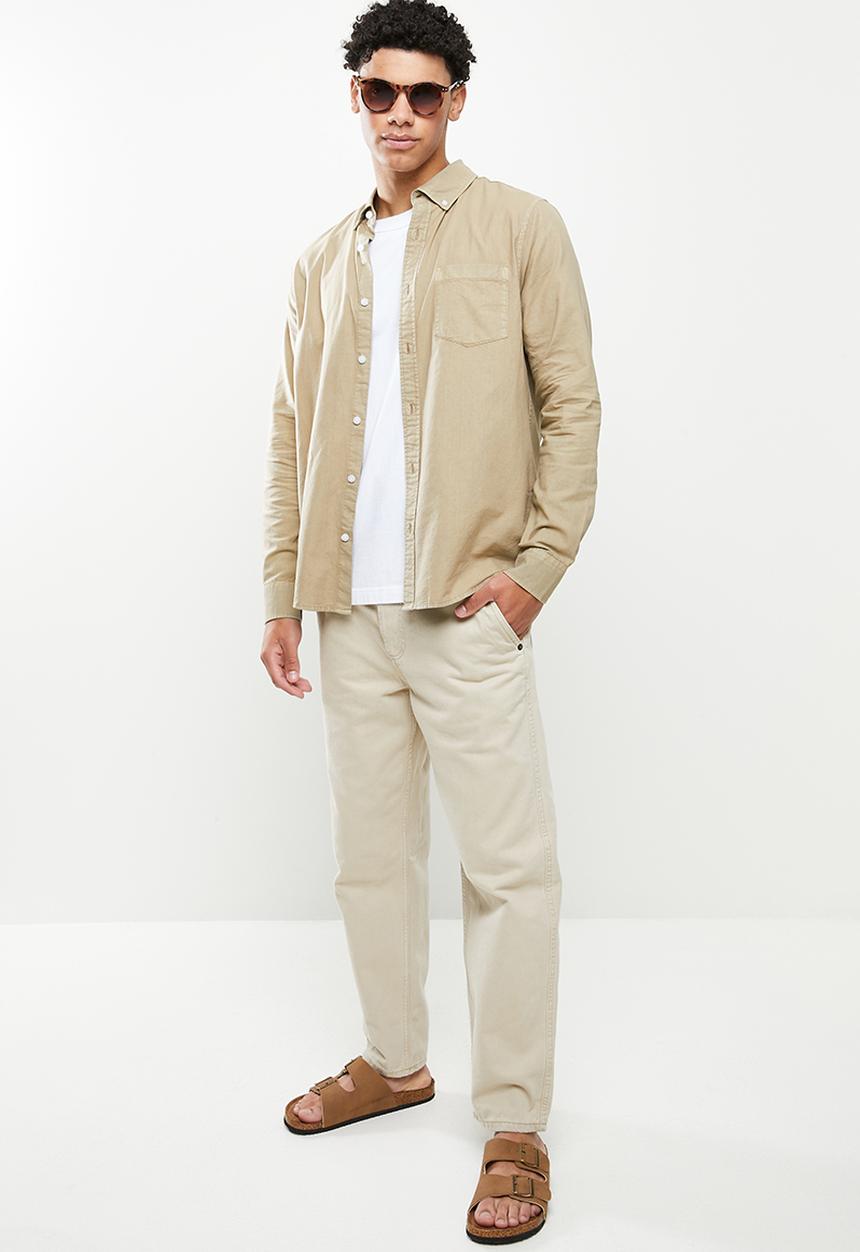Cotton On - Mayfair long sleeve shirt - vintage dust
