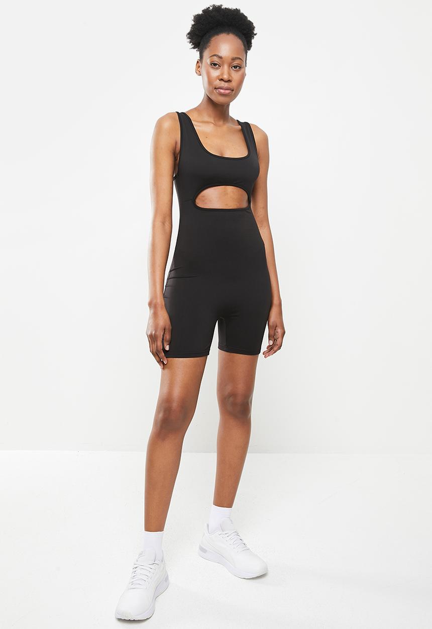 dailyfriday - Cut out sports suit - black
