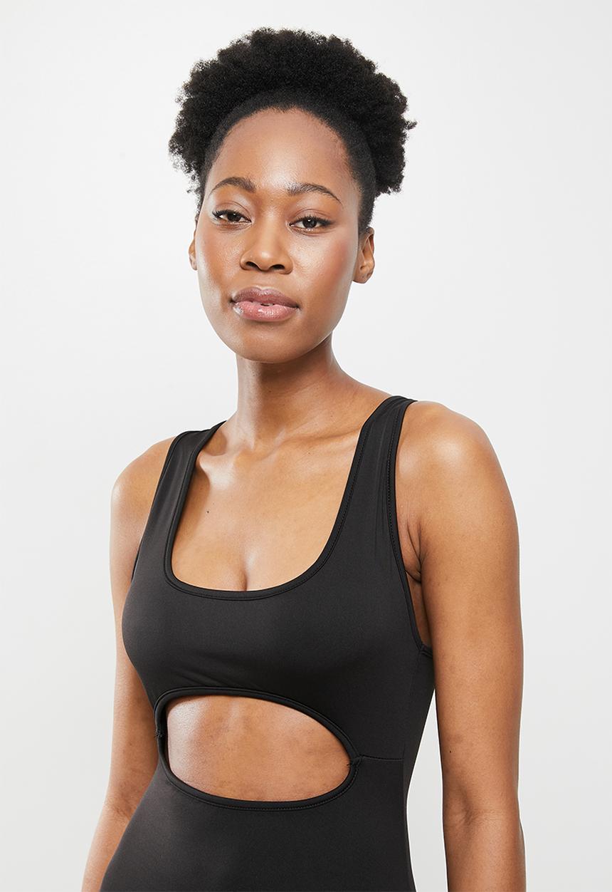 dailyfriday - Cut out sports suit - black