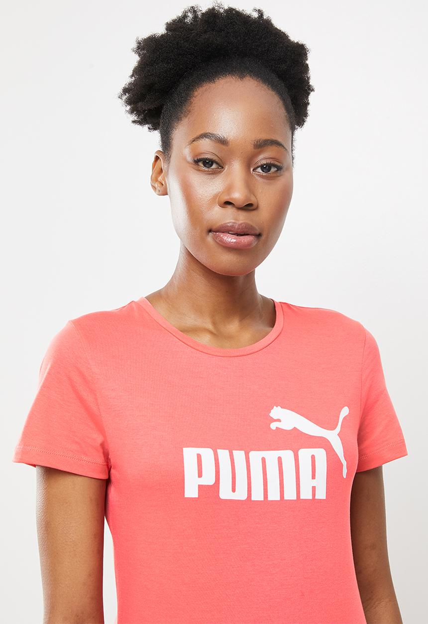PUMA - Ess logo tee - salmon