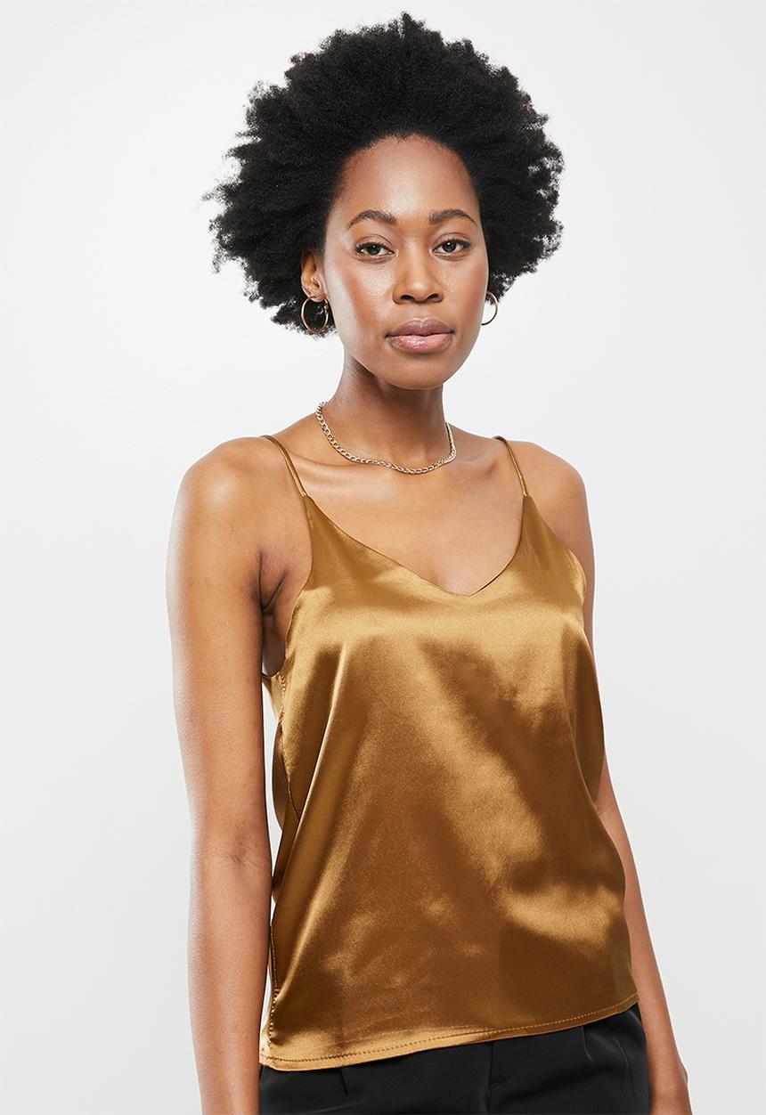 dailyfriday - V-neck cami - gold
