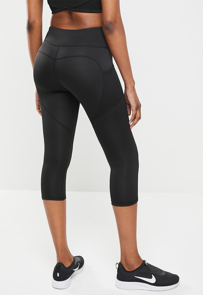 dailyfriday - Mid-rise crop leggings - black