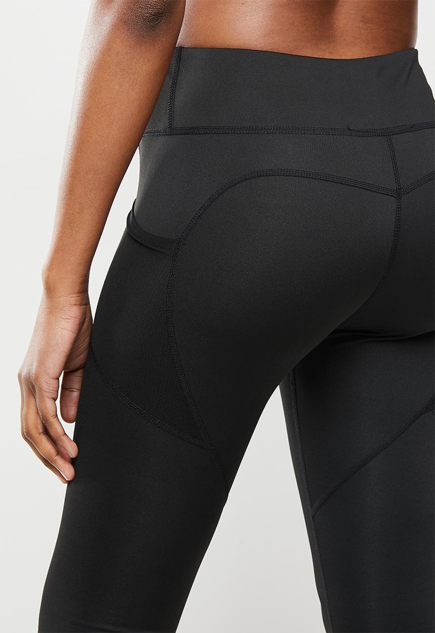 dailyfriday - Mid-rise crop leggings - black