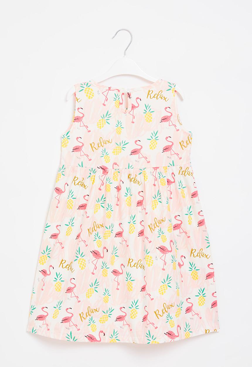 Pop Candy - Girls flamingo dress - multi