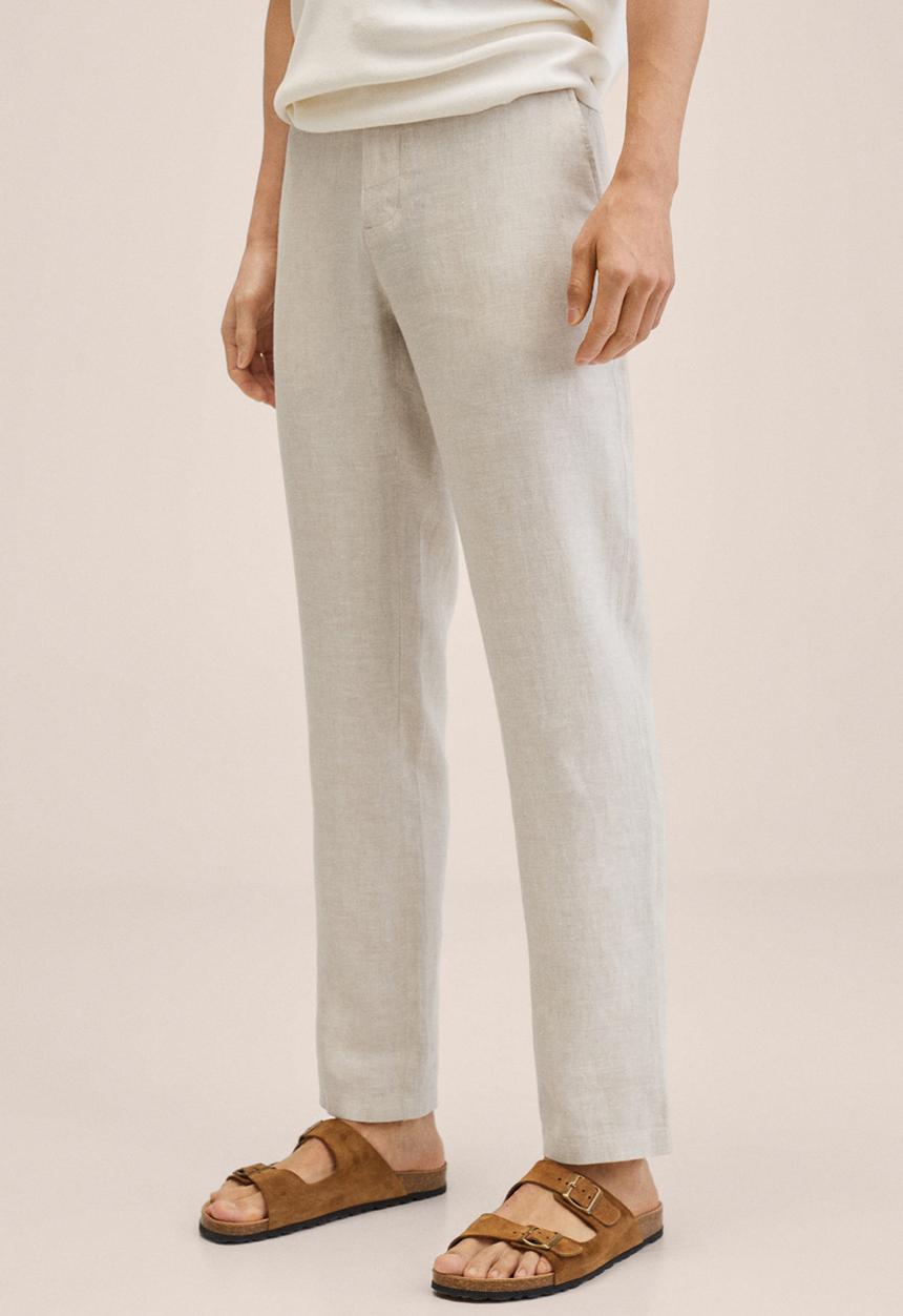 MANGO - Oyster pant  - beige