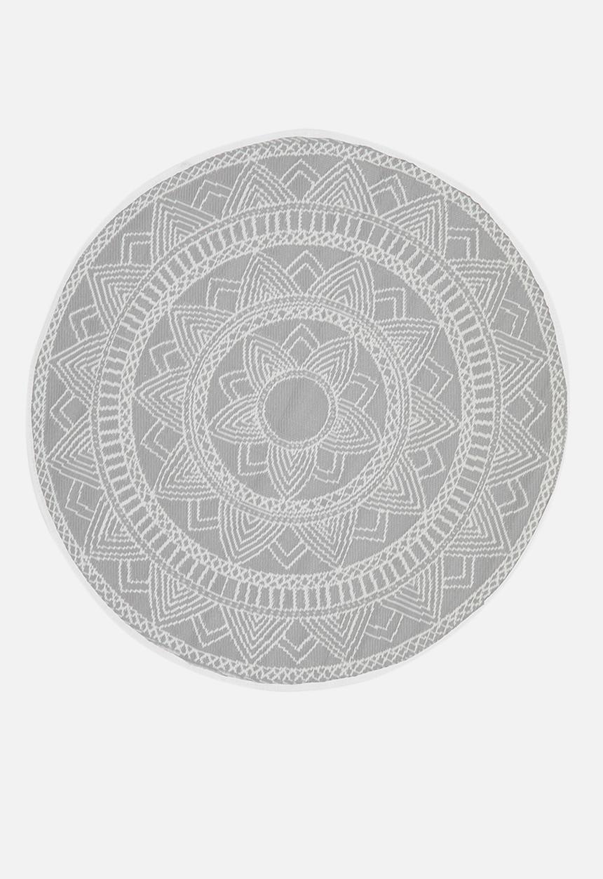 H&S - Lattice outdoor rug - grey