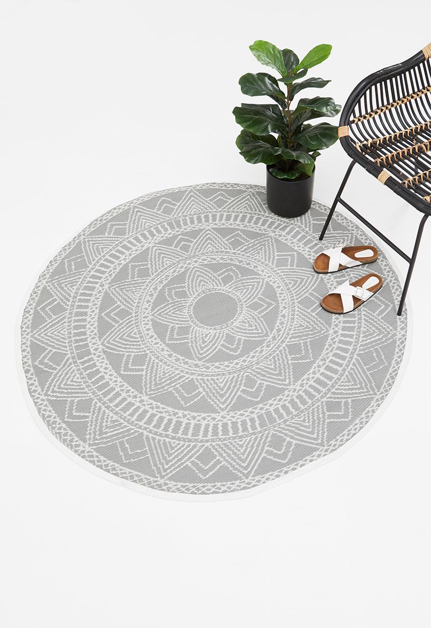 H&S - Lattice outdoor rug - grey