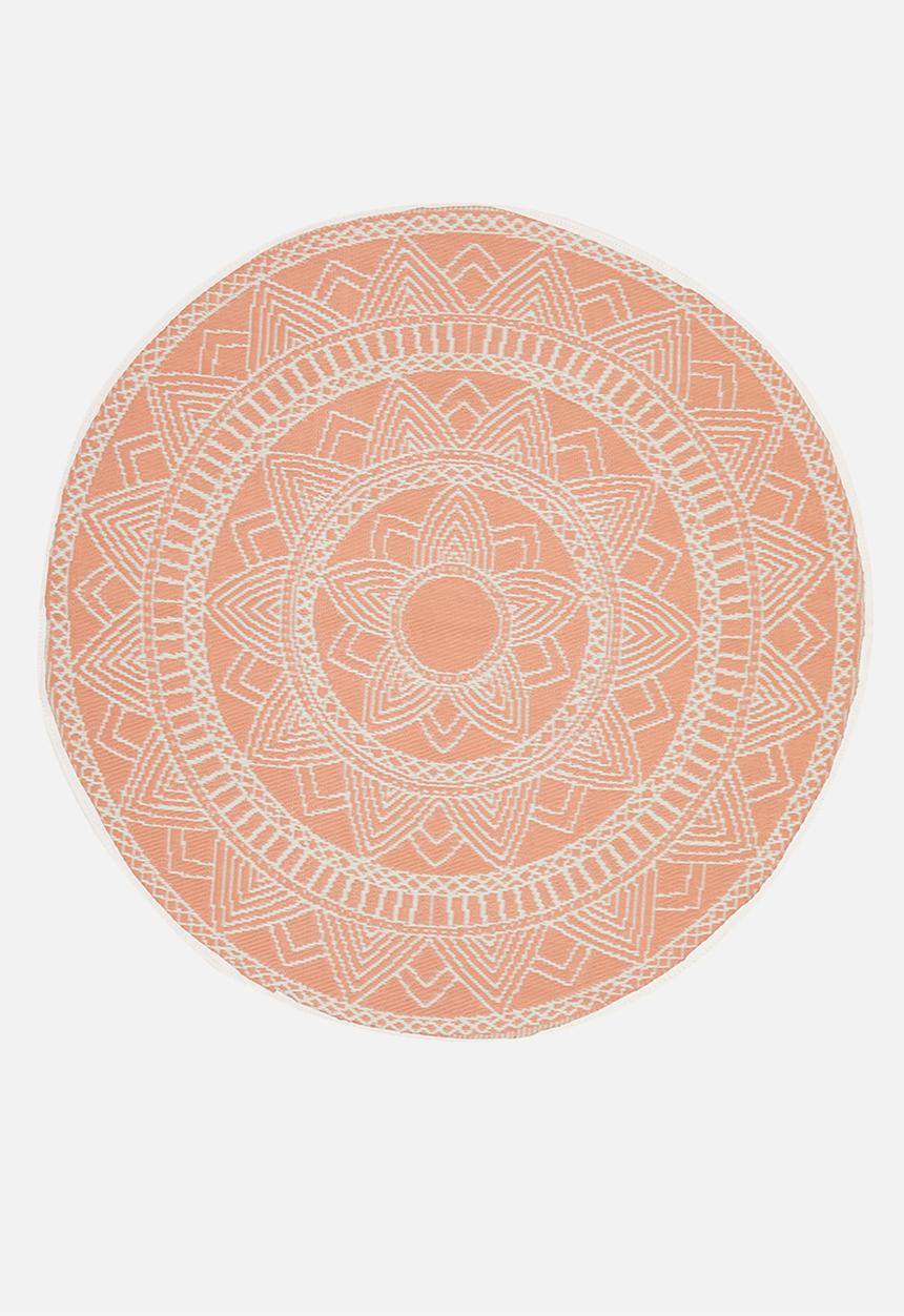 H&S - Lattice outdoor rug - coral