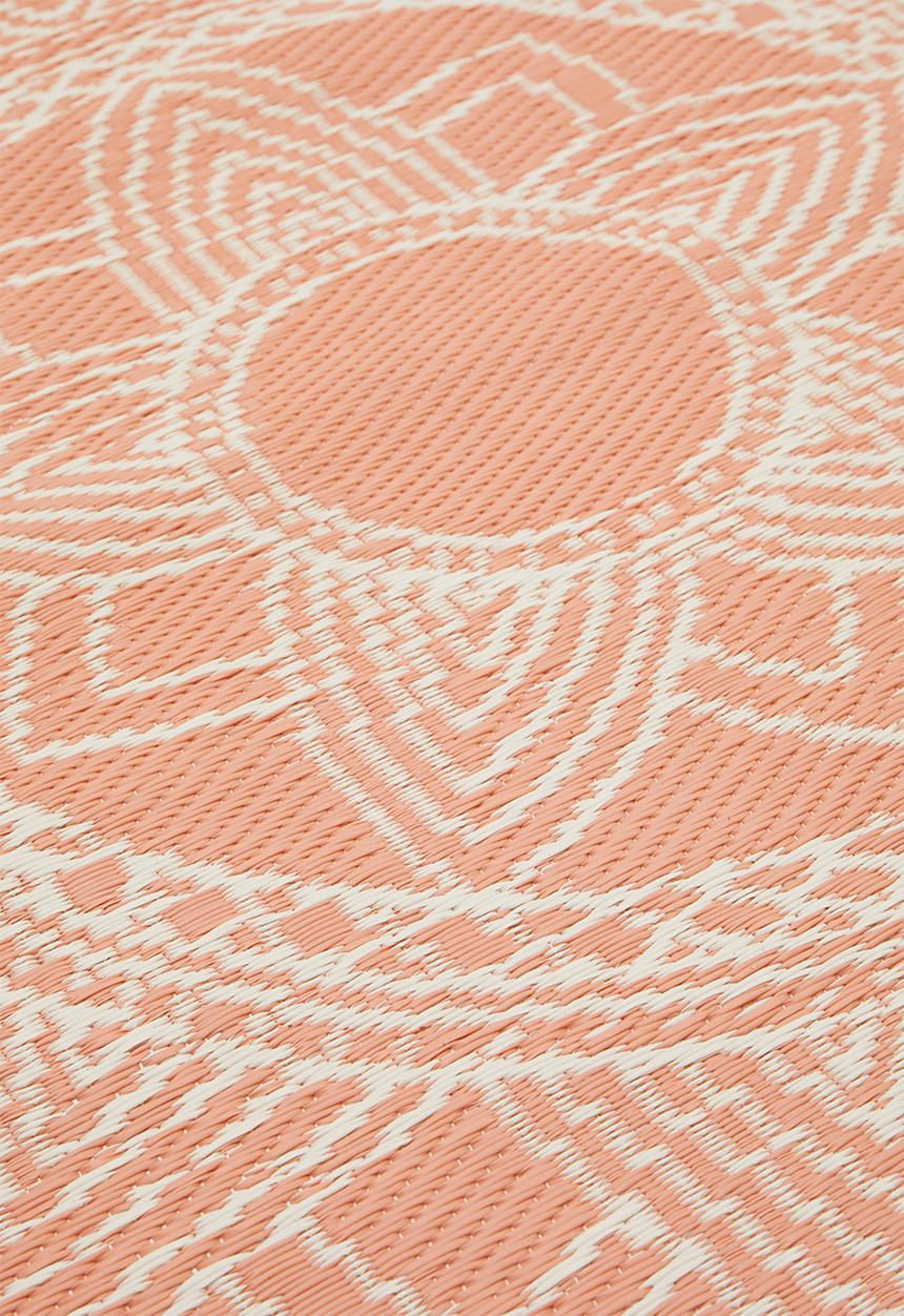H&S - Lattice outdoor rug - coral