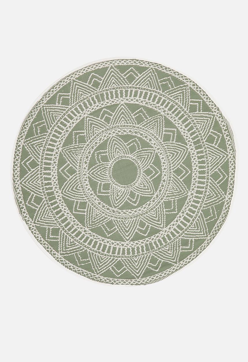 H&S - Lattice outdoor rug - green