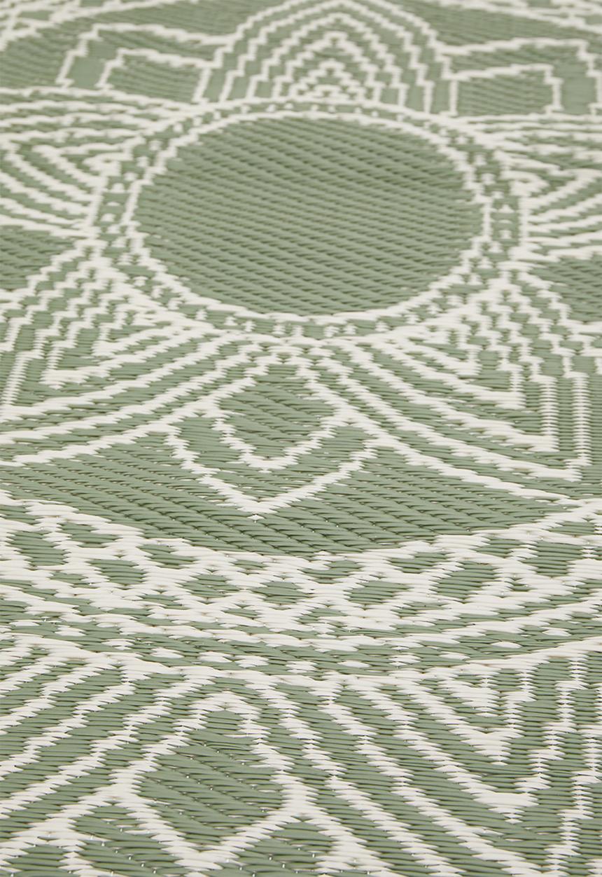 H&S - Lattice outdoor rug - green