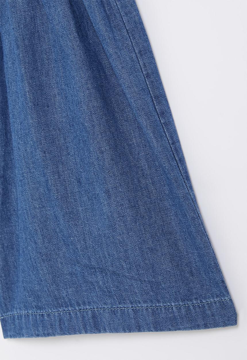 Pop Candy - Girls denim playsuit - blue
