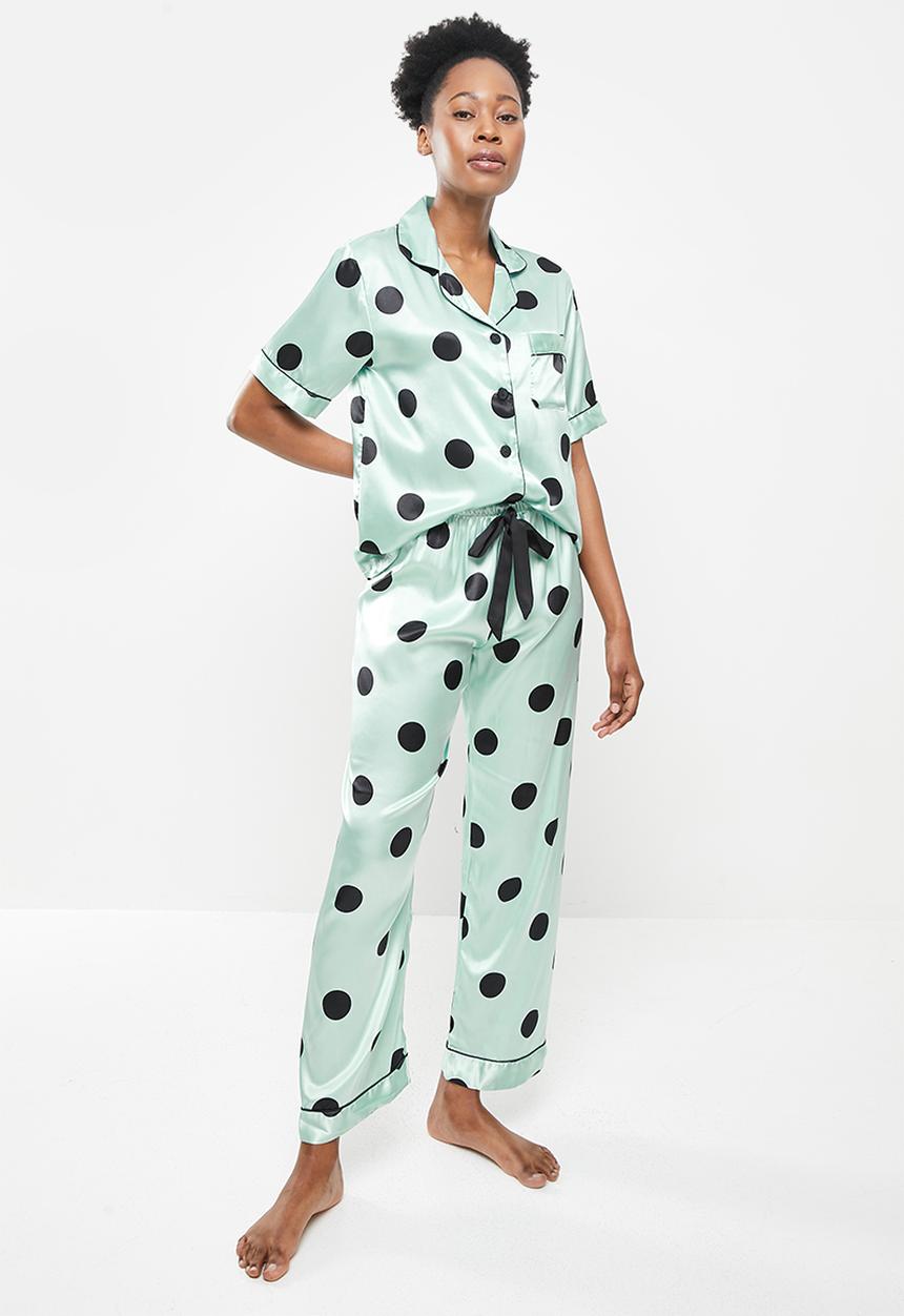 dailyfriday - Sleep shirt and pants set - sage spot