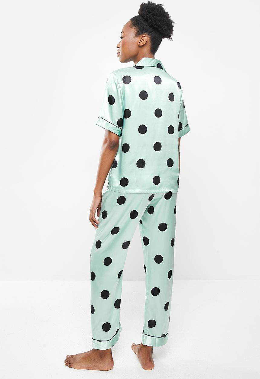 dailyfriday - Sleep shirt and pants set - sage spot