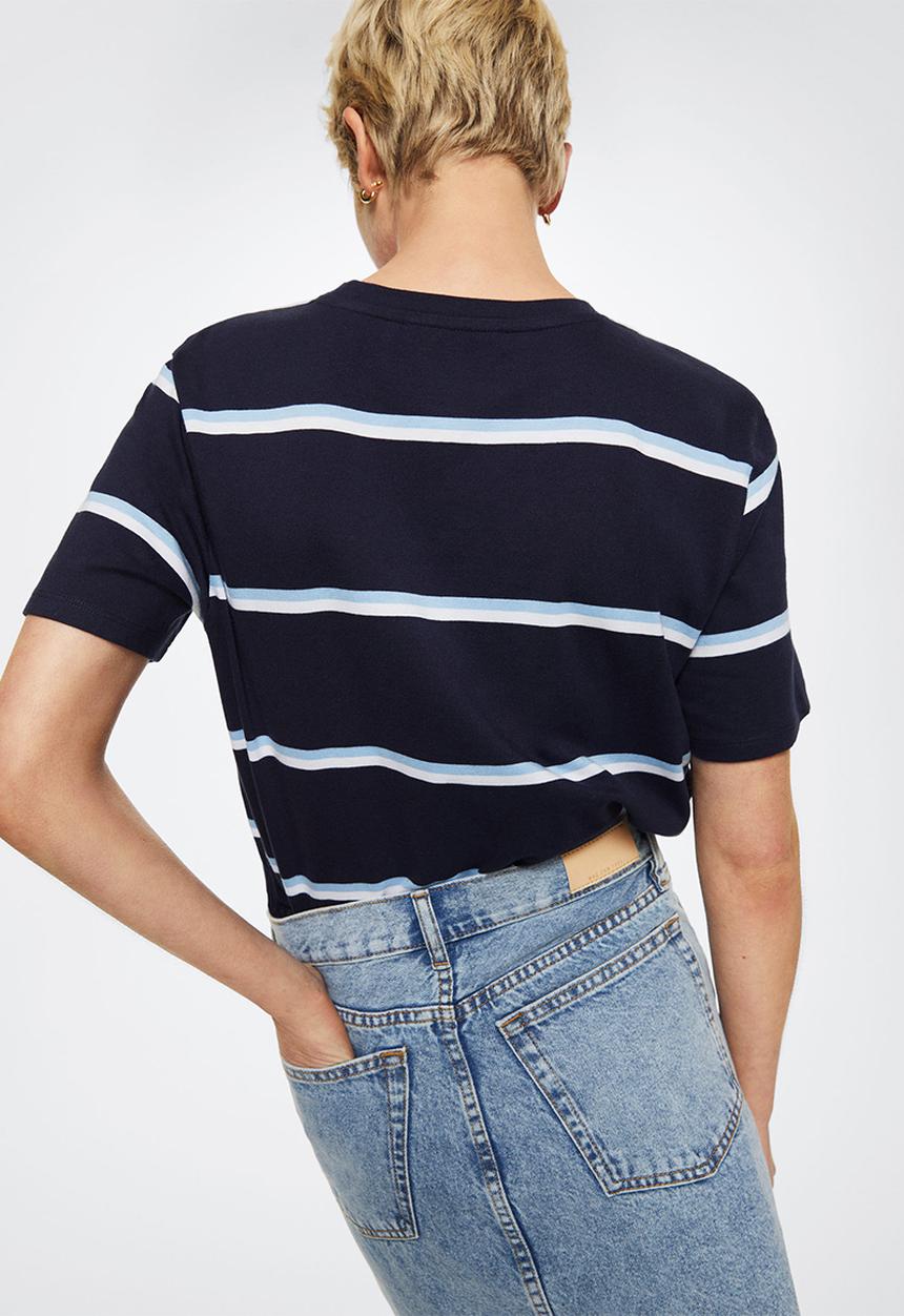 MANGO - T-shirt bella-h - navy