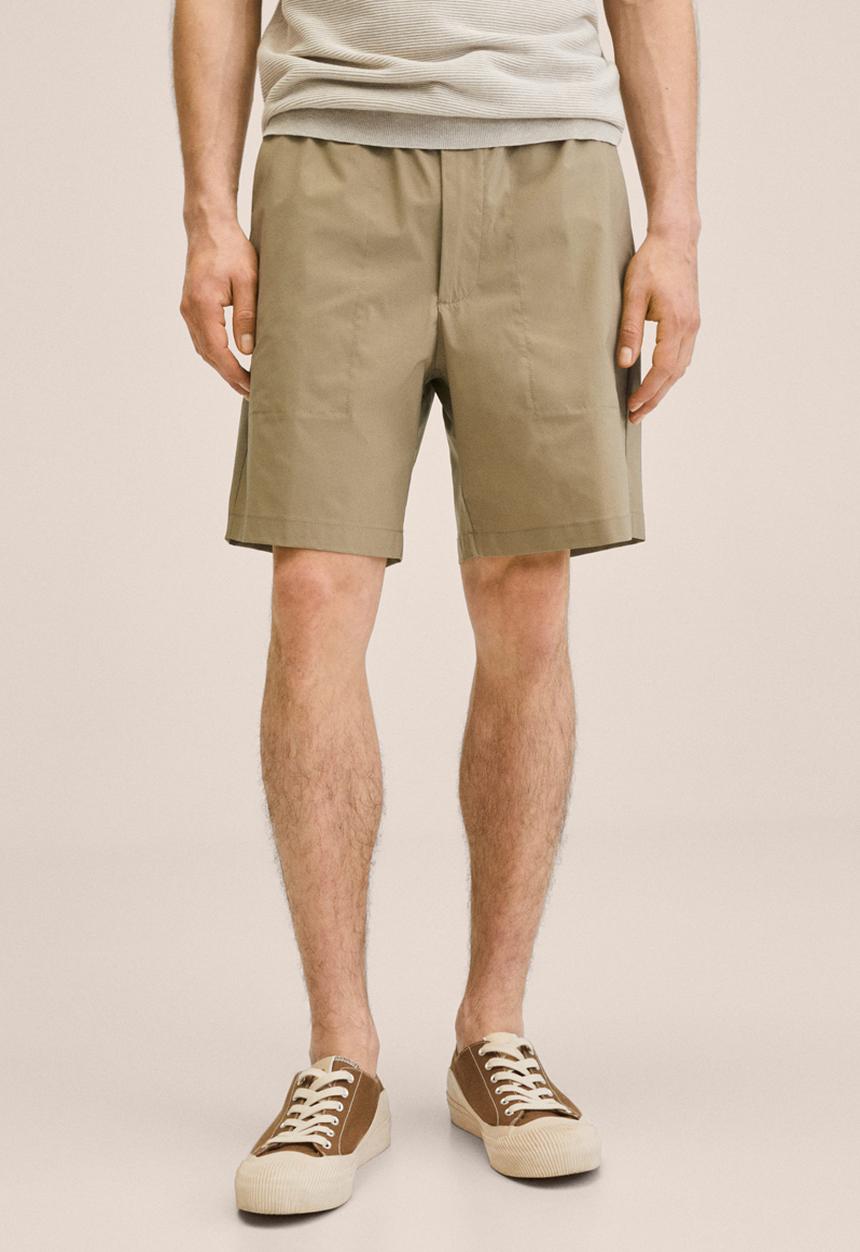 MANGO - Rush Bermuda shorts - beige