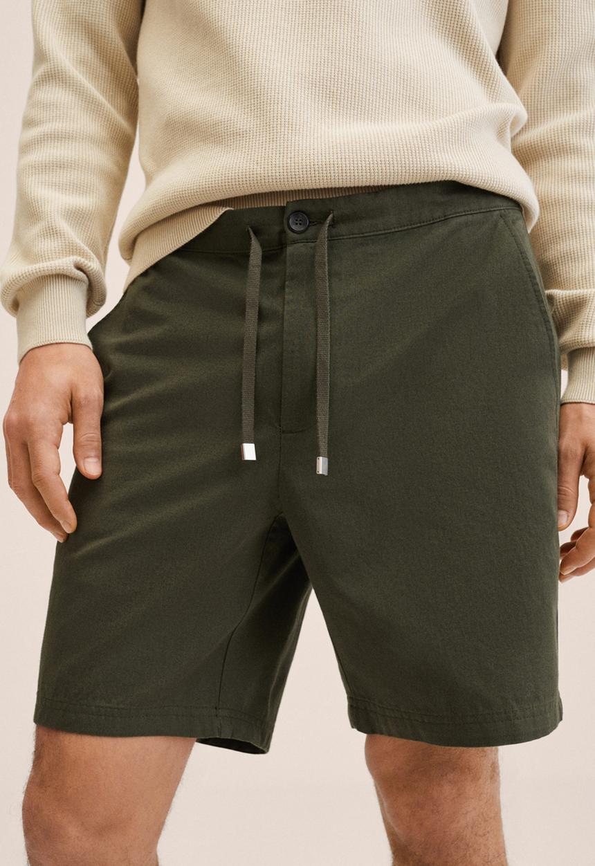 MANGO - Flek bermuda shorts - khaki