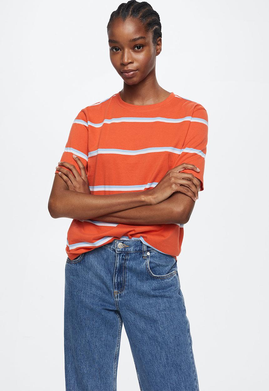 MANGO - T-shirt bella-h - bright red