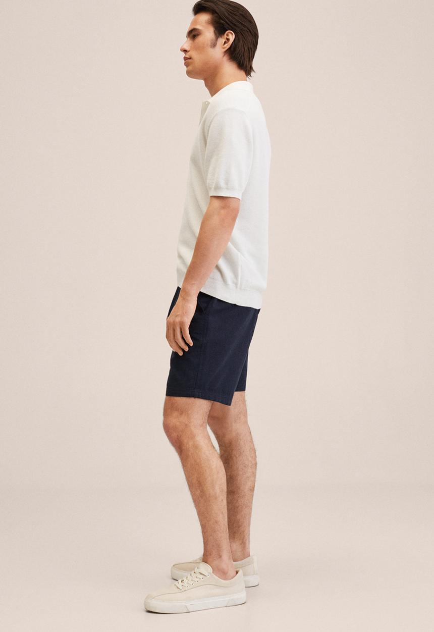 MANGO - Bermuda shorts . flek - blue