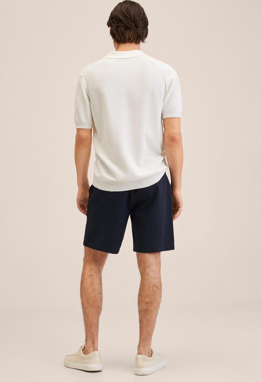 MANGO - Bermuda shorts . flek - blue