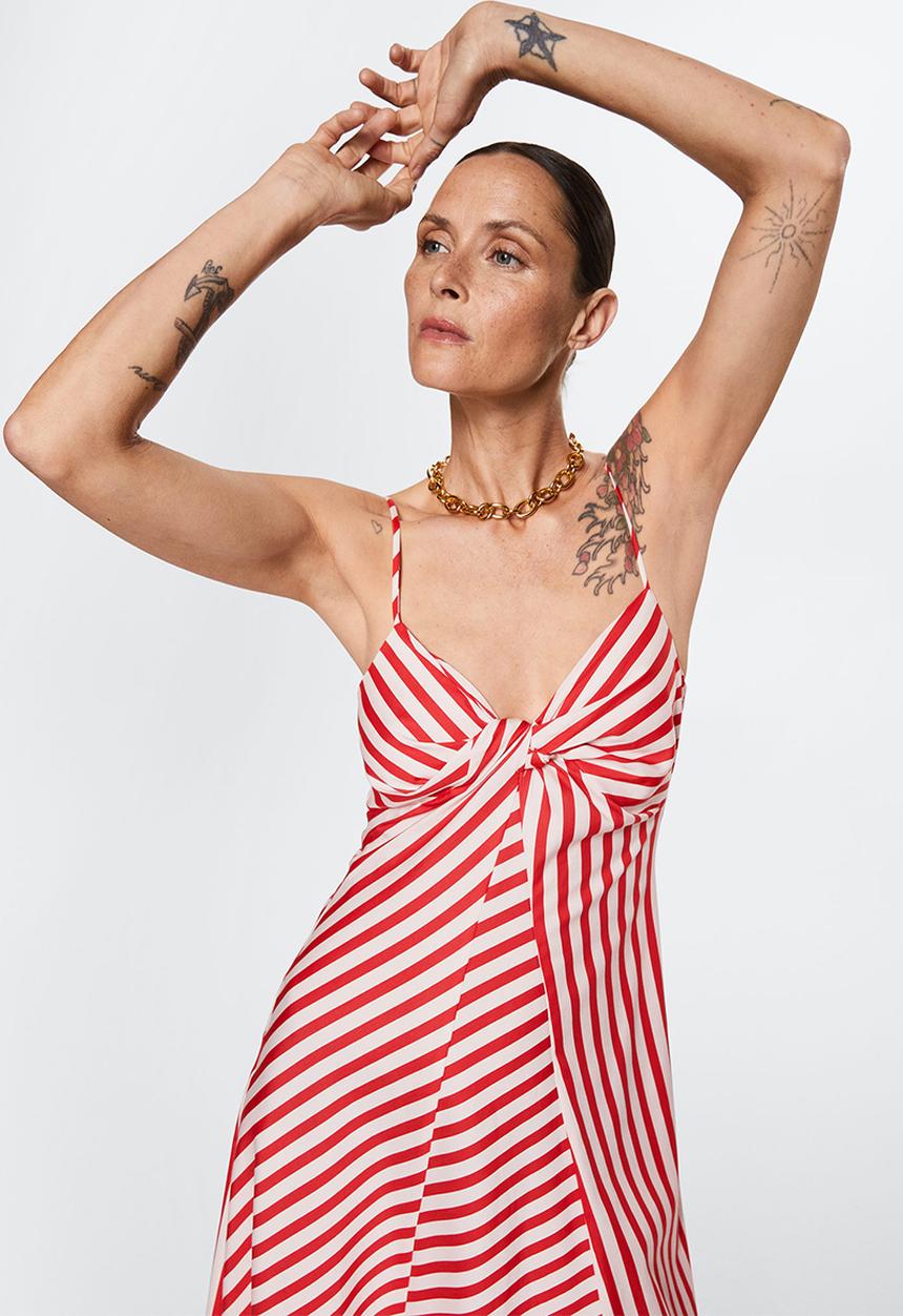 MANGO - Dress aveiro - natural