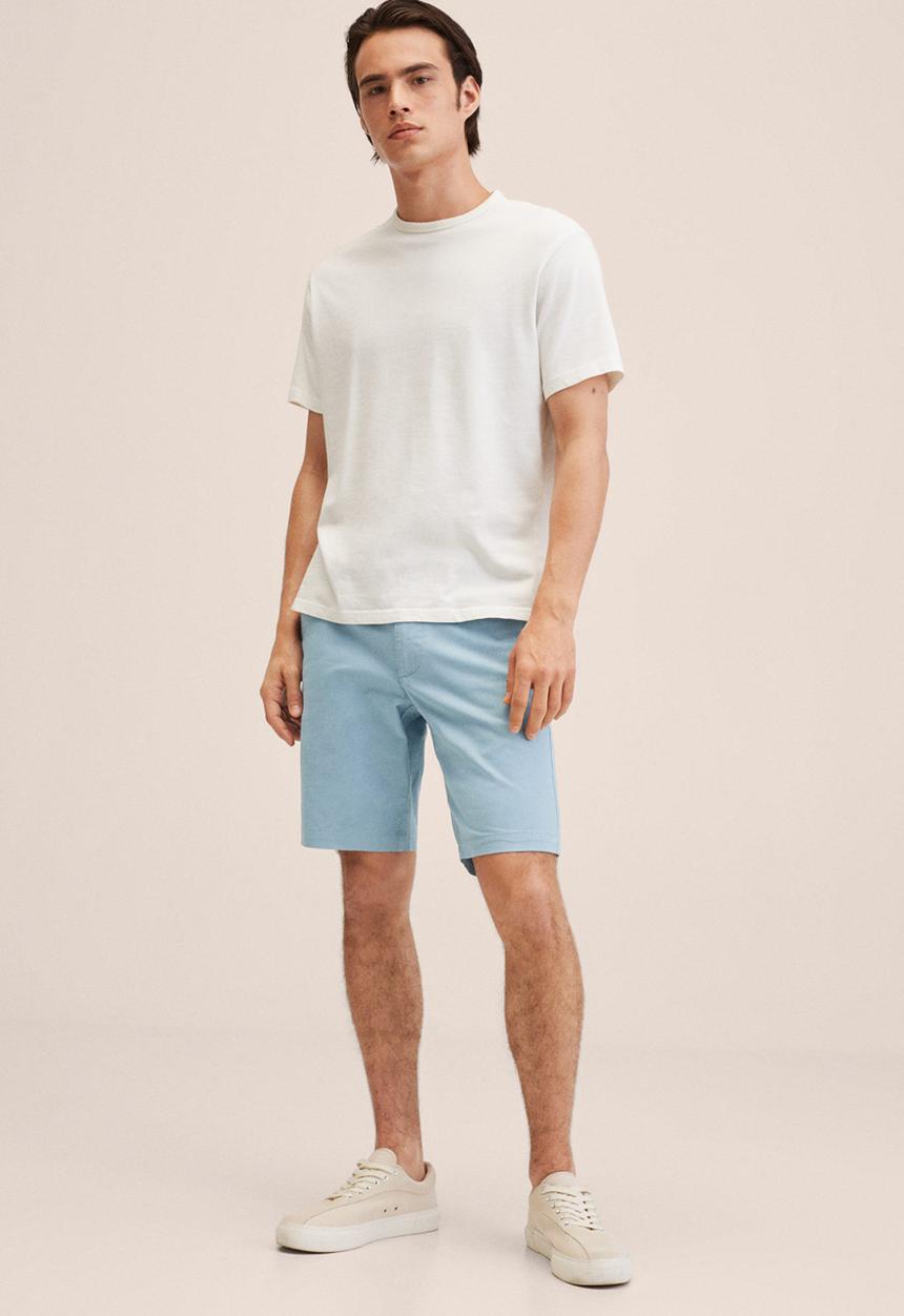 MANGO - Gracia bermuda shorts - blue