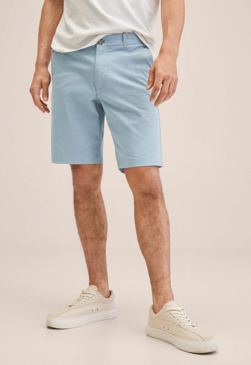 MANGO - Gracia bermuda shorts - blue