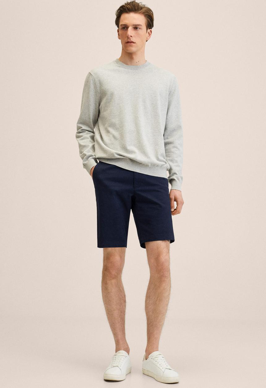 MANGO - Gracia bermuda shorts  - navy