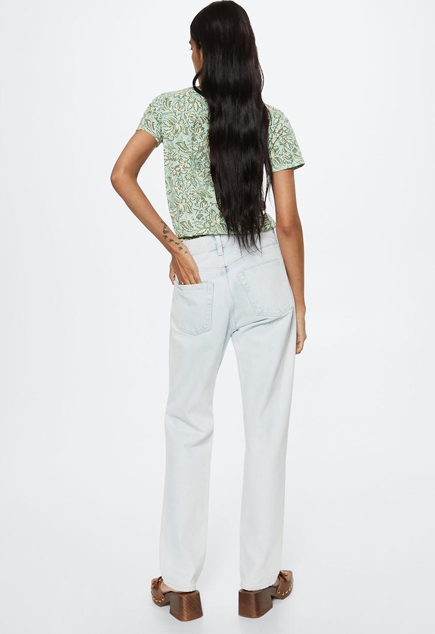 MANGO - T-shirtmangofi-h - green
