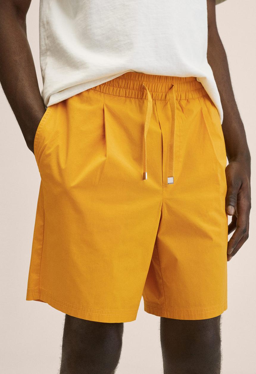 MANGO - Tiber bermuda shorts  - yellow