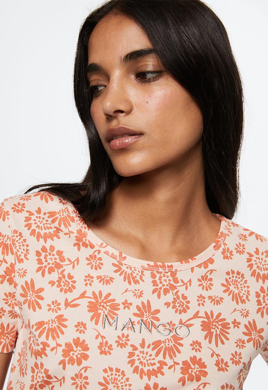 MANGO - T-shirtmangofi-h - light pink