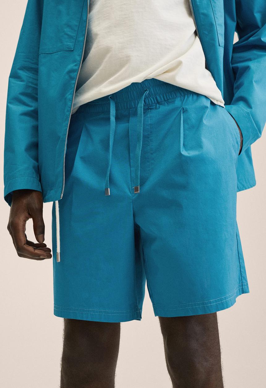 MANGO - Tiber bermuda shorts - blue