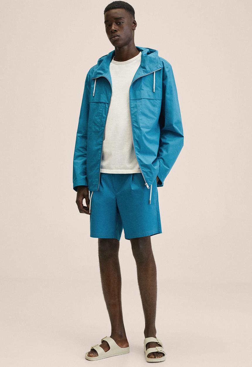 MANGO - Tiber bermuda shorts - blue