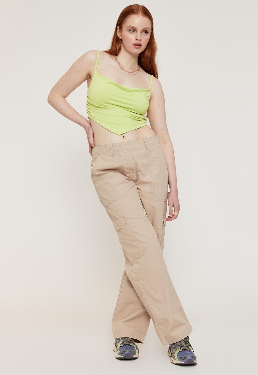 Supré  - Willow cowl neck top - lemon lime