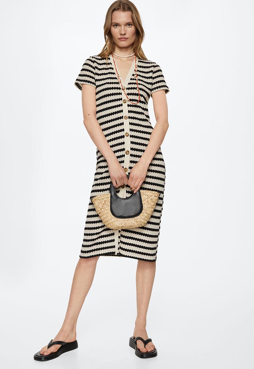 MANGO - Dress tuni -  black