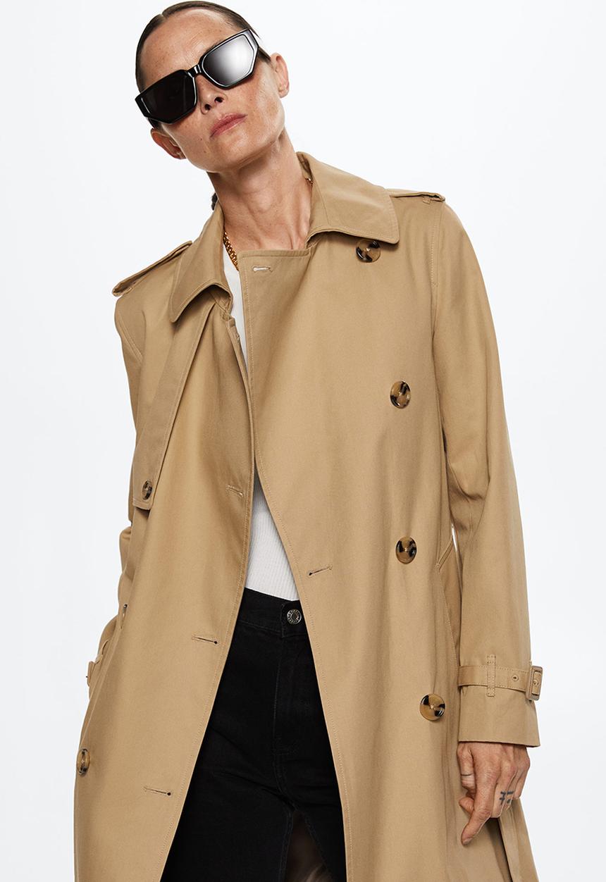 MANGO - Trench coat polana - light beige