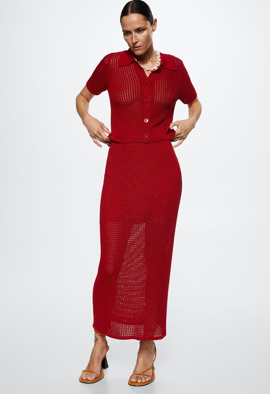 MANGO - Skirt atakoy - red