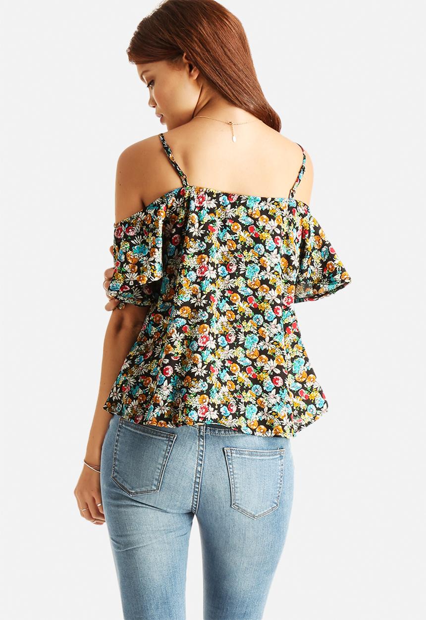 Glamorous - 60's Flower Top