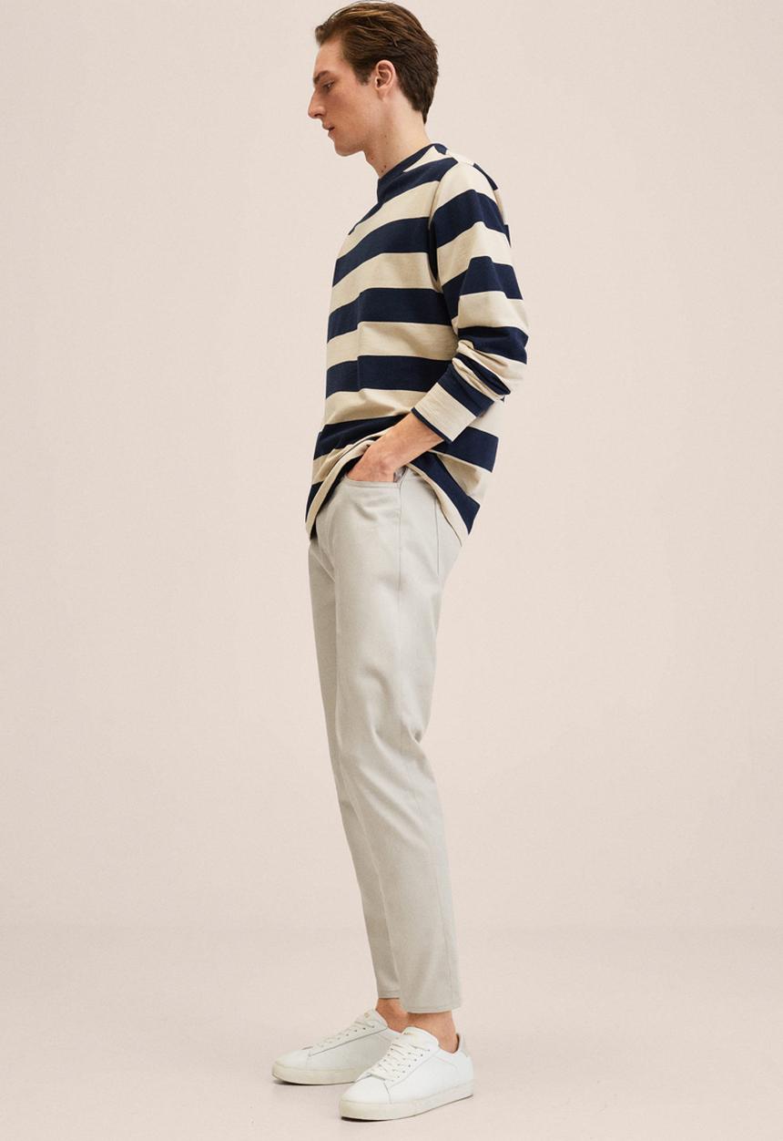 MANGO - Trousers - beige
