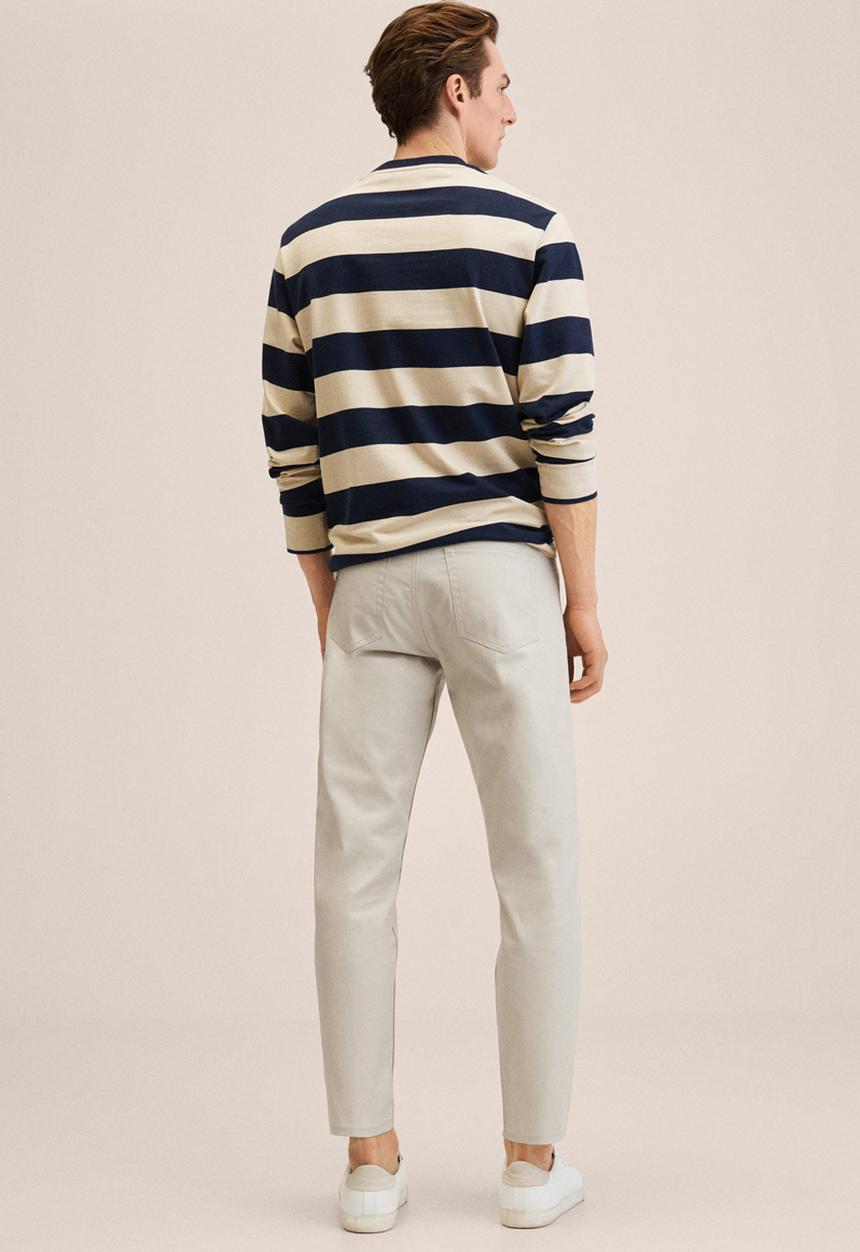 MANGO - Trousers - beige