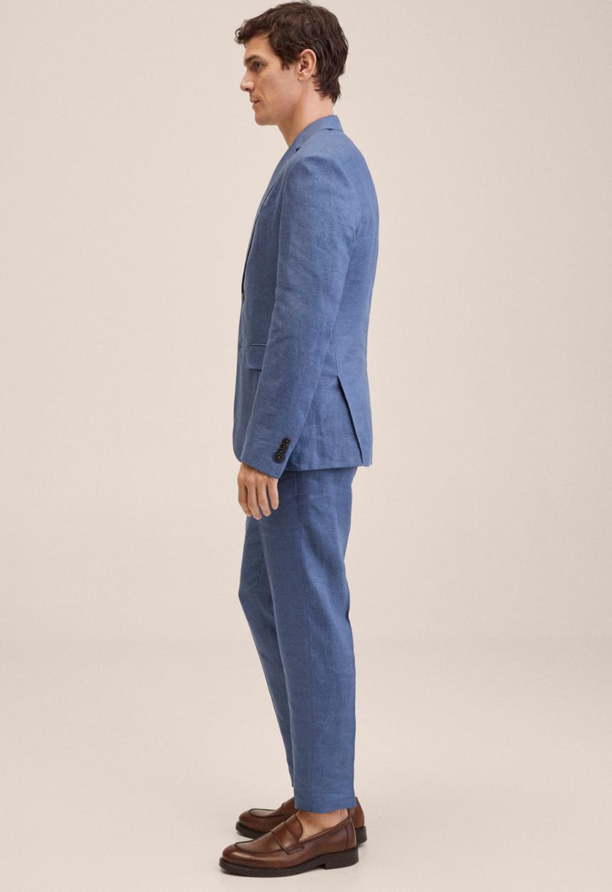 MANGO - Florida slim fit trouser - blue