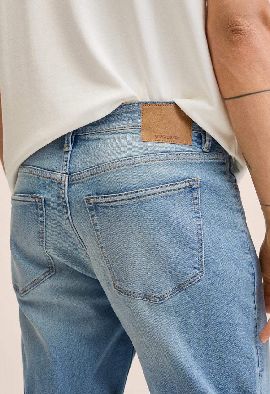 MANGO - Rock denim shorts  - light blue