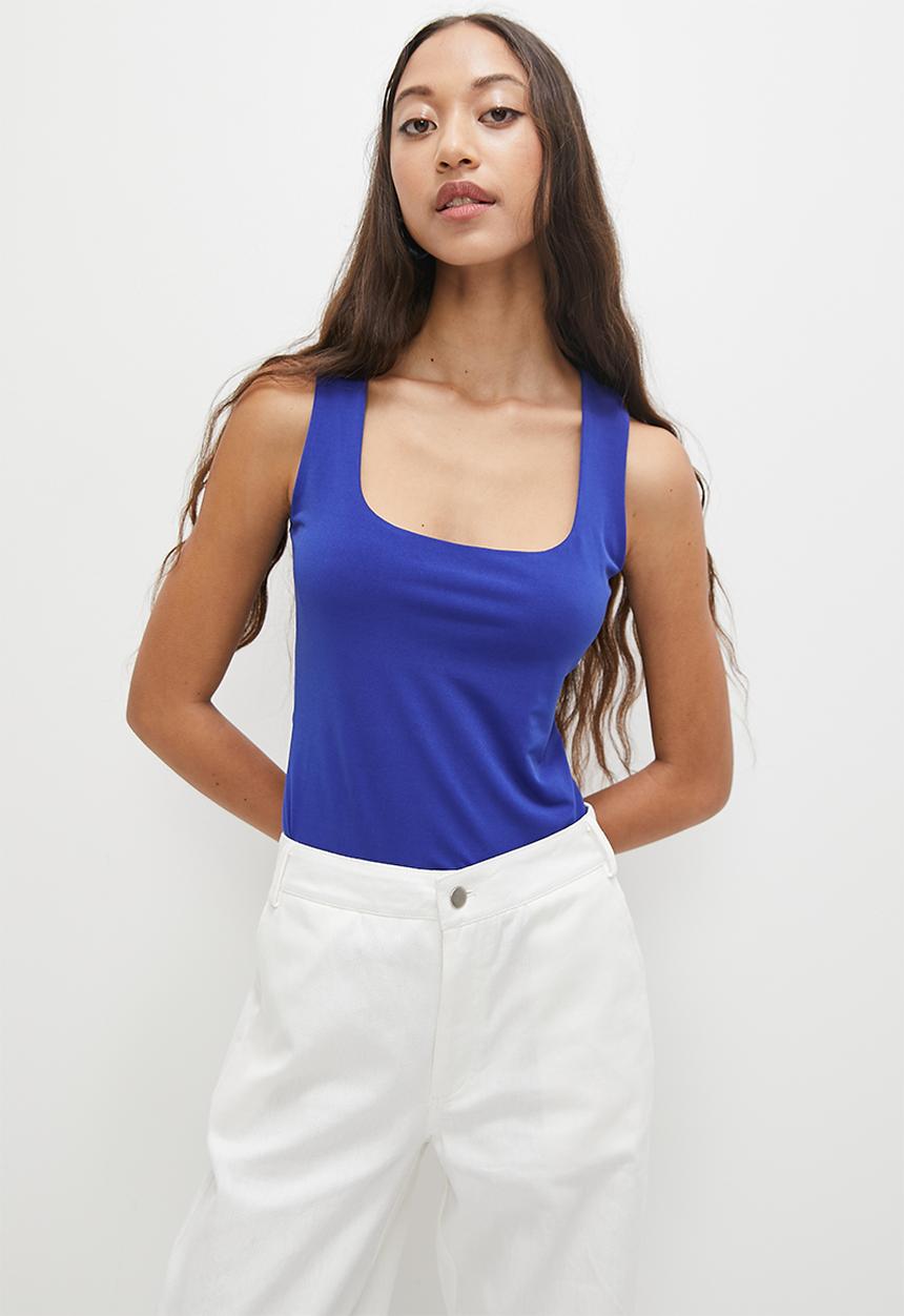 Superbalist - Single scoop neck vest - royal blue