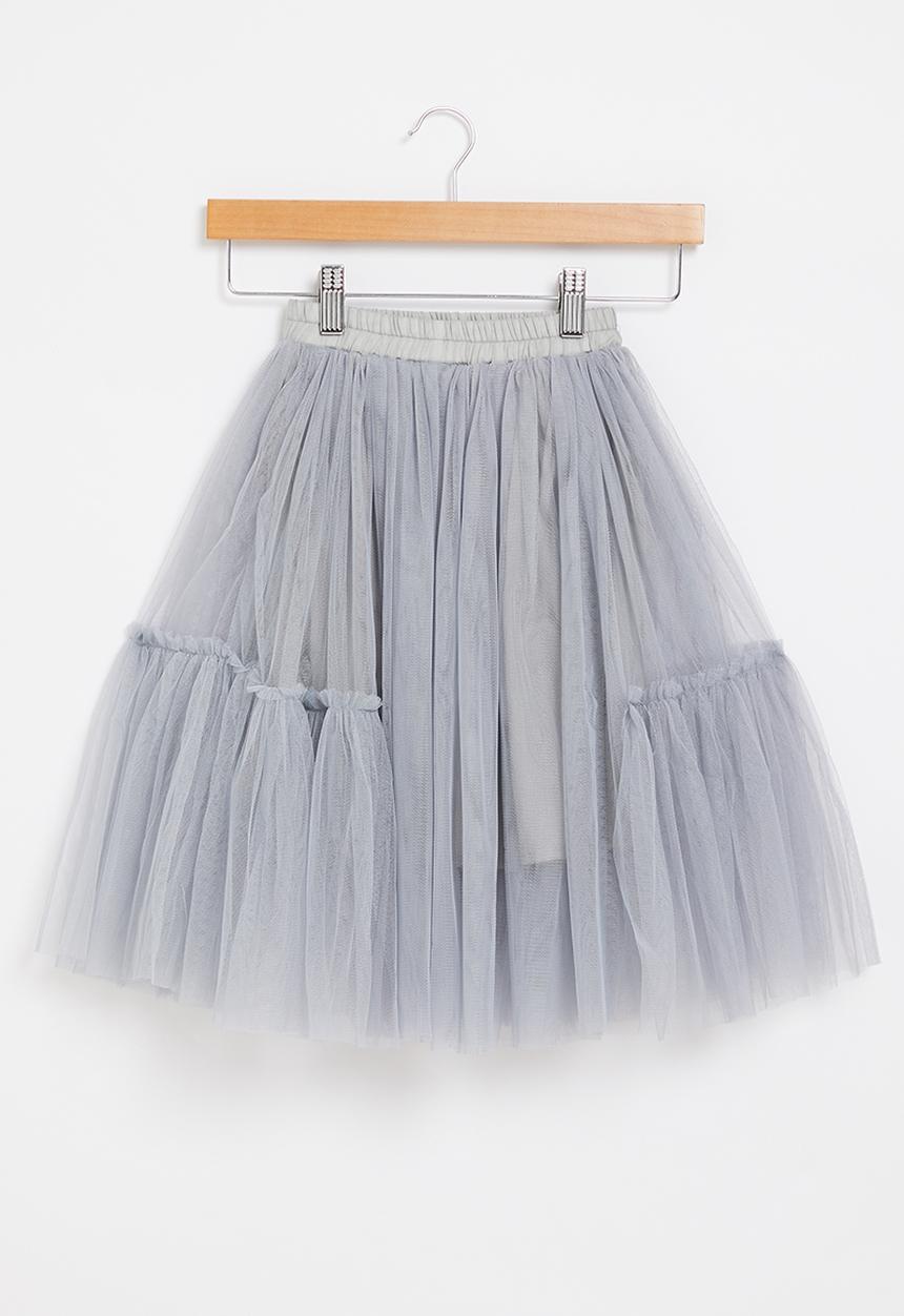Rebel Republic - Girls mesh skirt - grey