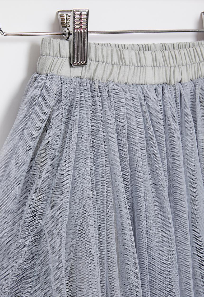 Rebel Republic - Girls mesh skirt - grey