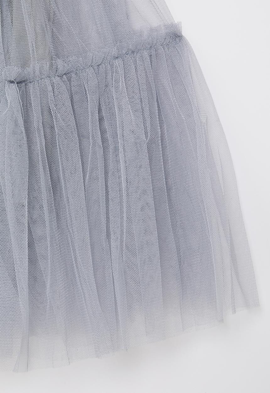 Rebel Republic - Girls mesh skirt - grey