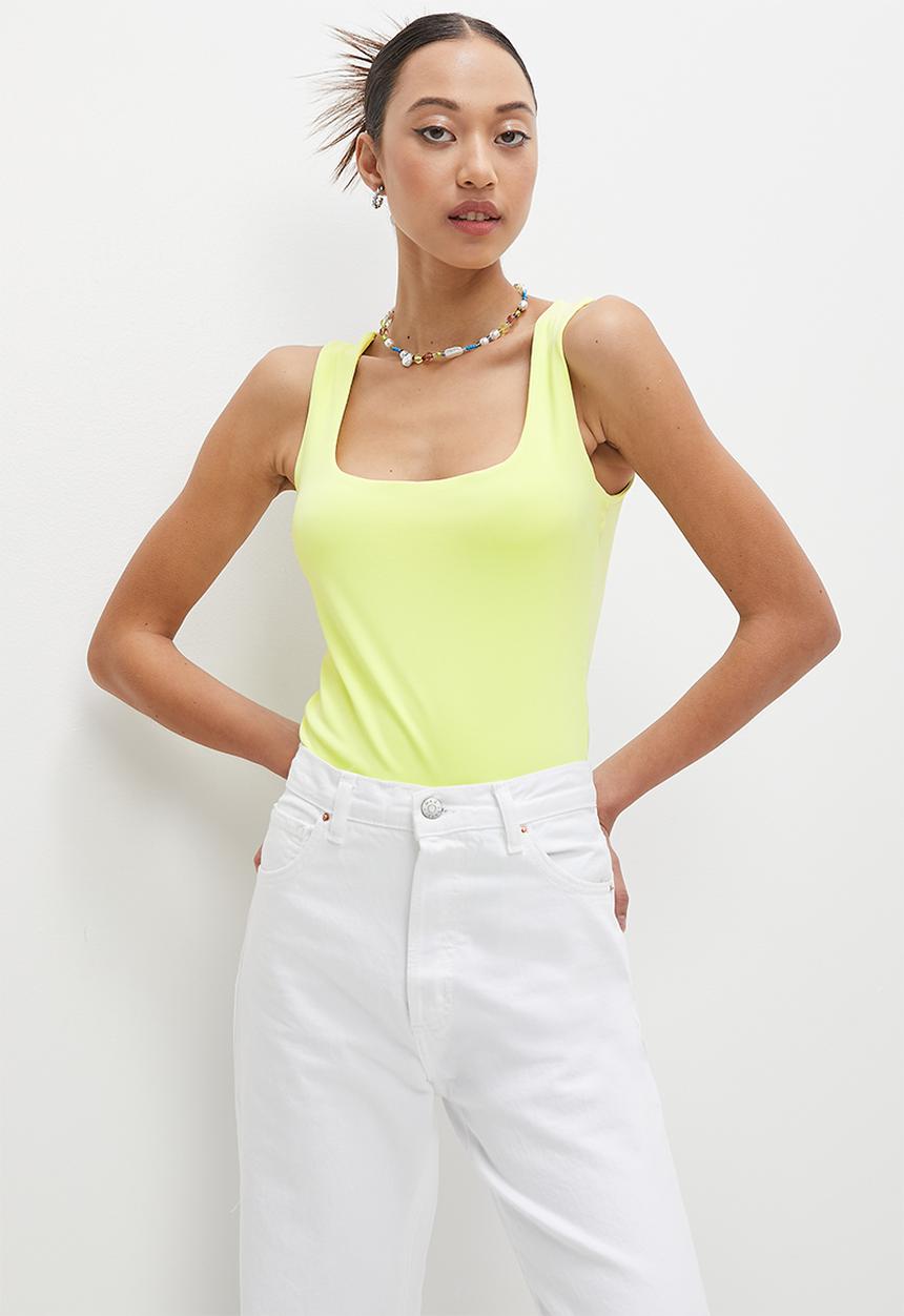 Superbalist - Single scoop neck vest - sunny lime